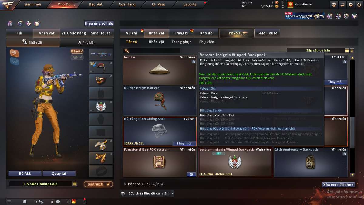 shop acc cf uy tin gia re